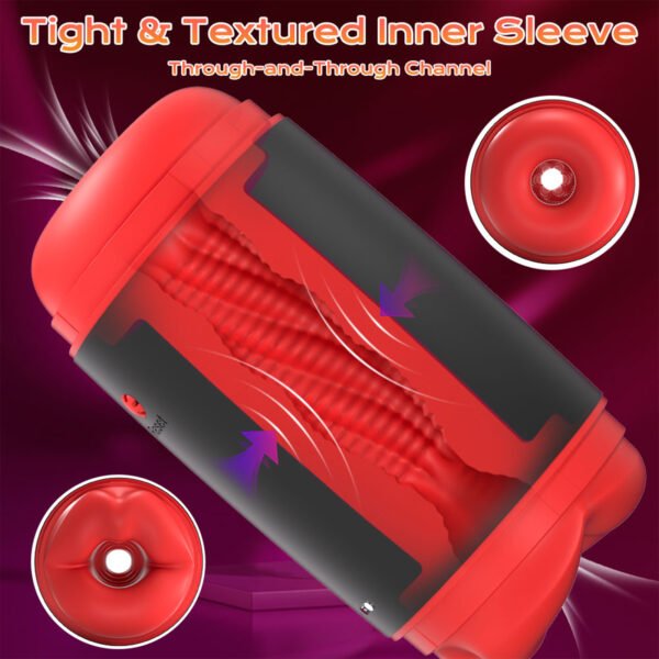Male Masturbator Squeezable Pocket Pussy Sleeve Three-Layer Bubble Structure