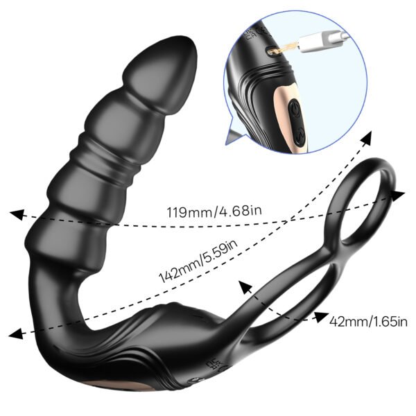 Sperm-Locking Prostate Vibrator