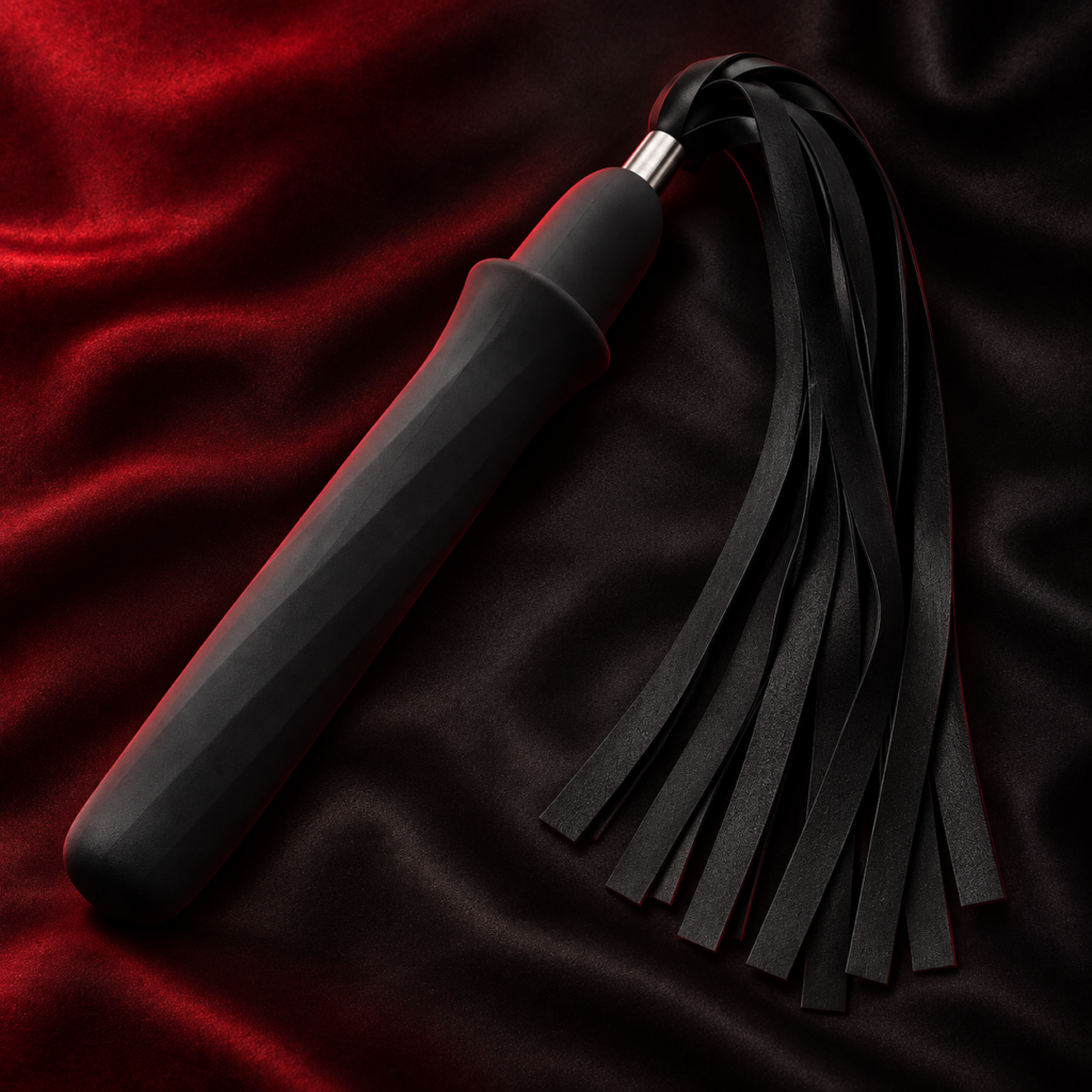 Electric Flogger shown in a flat-lay product arrangement