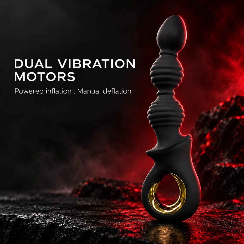 Inflatable Vibrating Anal Beads — Detail 4
