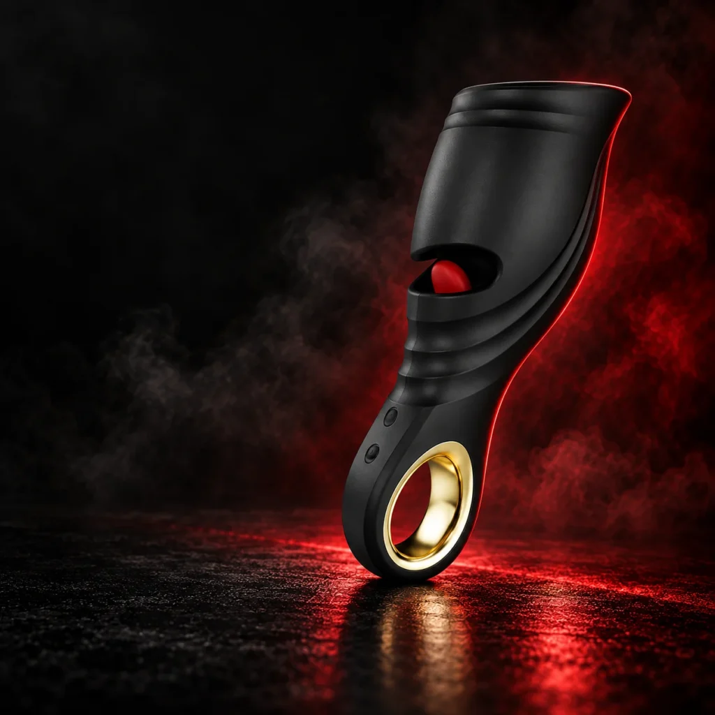 Tongue-Action Vibrating Male Trainer — Detail 1