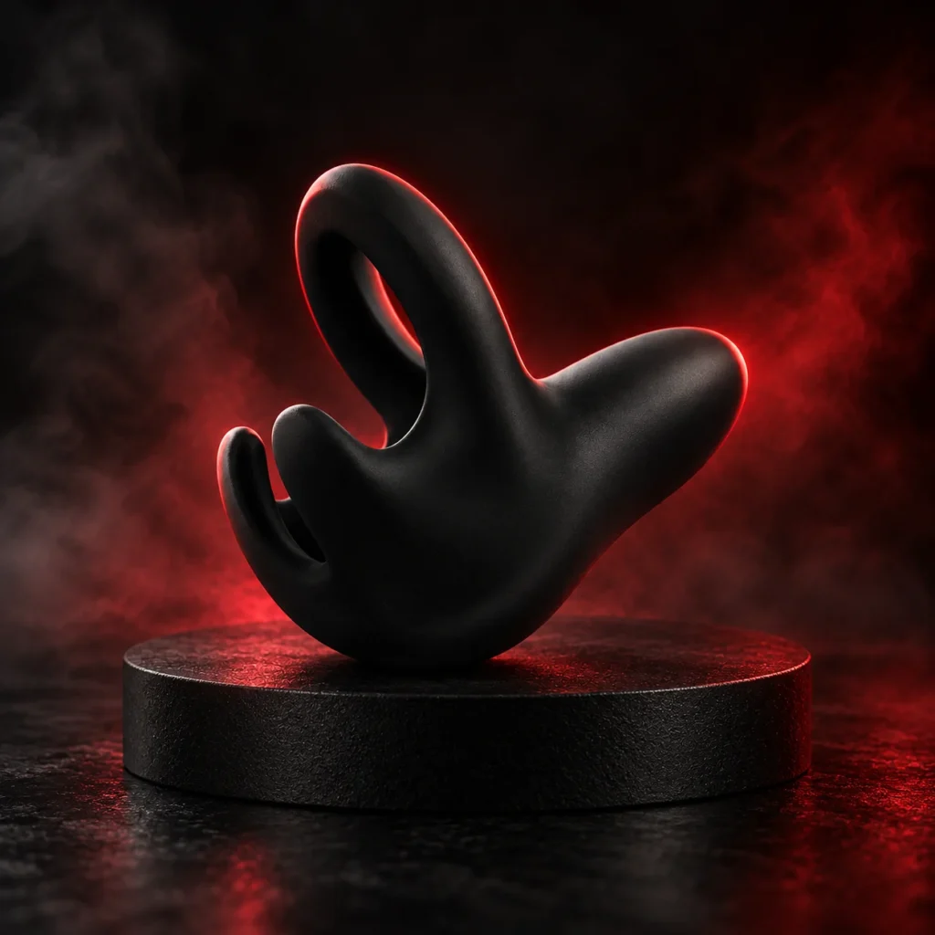 Vibrating Cock Ring with Scrotum Support — Detail 1
